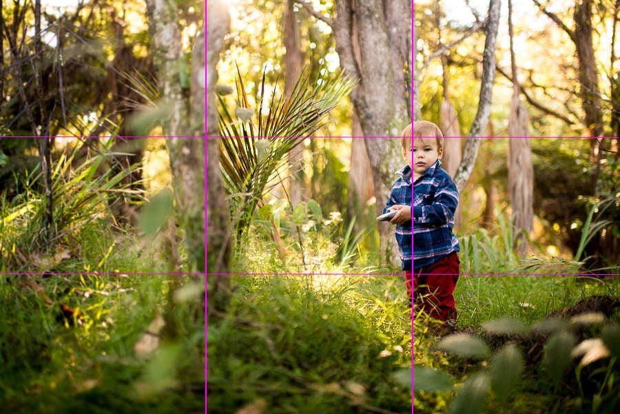 rule of thirds in child photography