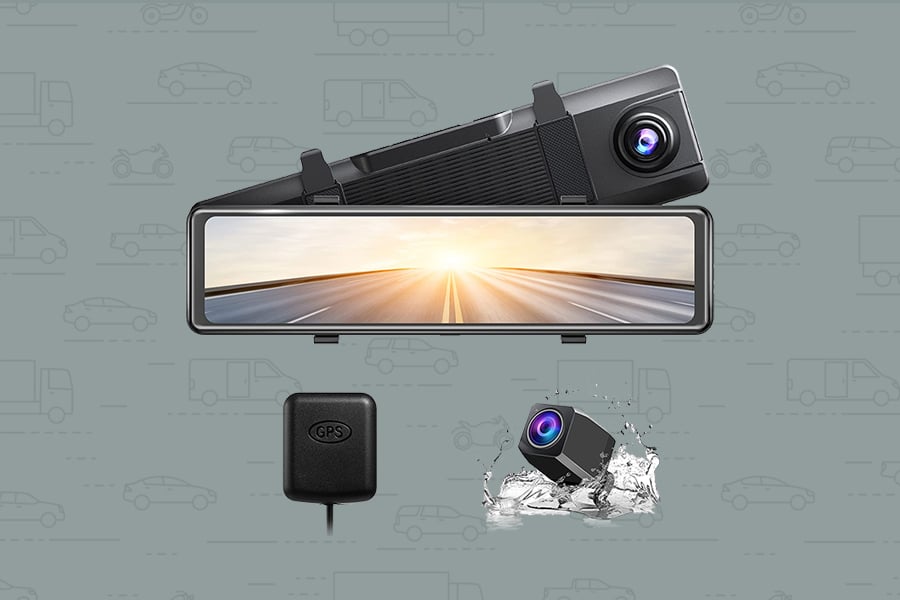 Akaso DL12 Mirror Backup Camera