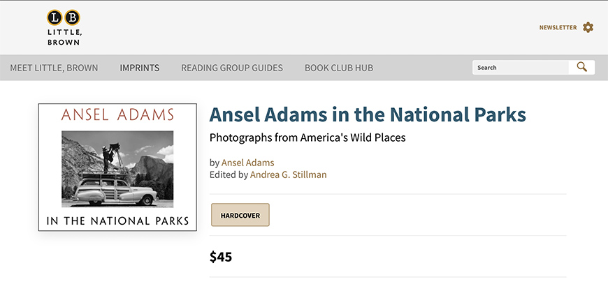 Ansel Adams in the National Parks