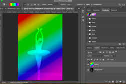 how to create a rainbow gradient in Photoshop