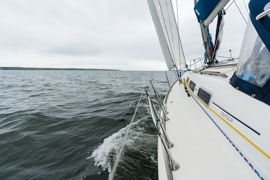 Boat over the water