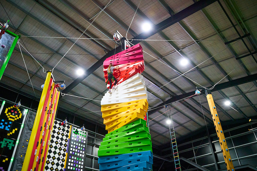 Kids climbing indoor rock climbing centre